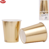 200ml Gold Cups - Pk 12
