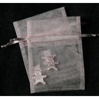 Pink Bear Gift Bag - Pk 5