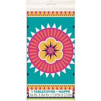 Boho Fiesta Plastic Tablecover (137x213cm)