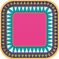 Boho Fiesta Square Plates - Pk 10