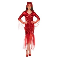 Women's Red Devil Bride Costume