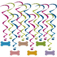 Puppy Bone Birthday Whirls - Pk 12**