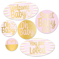 Foil Welcome Baby Cutouts