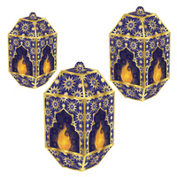 Ramadan/Eid Foil Paper Lanterns - Pk 3