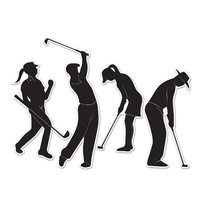 Golf Player Silhouettes*