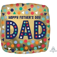 17" Happy Father's Day Foil Balloon