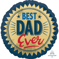17" Best Dad Ever Foil Balloon