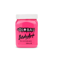 Fluorescent Pink Face & Body Paint - 200ml