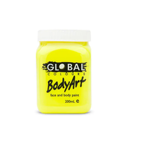 Fluorescent Yellow Face & Body Paint - 200ml