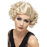 Blonde 20's Flirty Flapper Wig