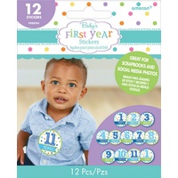 Baby Boy's First Year Stickers