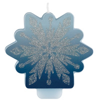 Frozen 2 Glittered Snowflake Candle