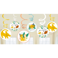 Lion King Swirl Decorations - Pk 6