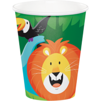 9oz Jungle Safari Cups - Pk 8