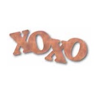 Rose Gold XOXO Jumbo Scatters - Pk 30
