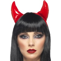 Red PVC Devil Horns