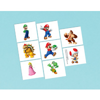 Super Mario Bros. Temporary Tattoos - Pk 8