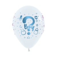 12" Gender Reveal Latex Balloons - Pk 12
