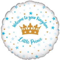 18" Welcome Little Prince Foil Balloon