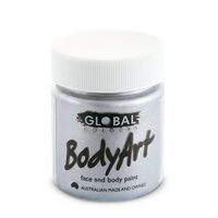 Metallic Silver Face & Body Paint (Aus made) - 45ml