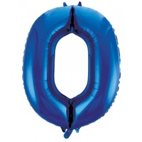 #0 34" Blue Foil Balloon