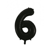 #6 34" Black Foil Balloon