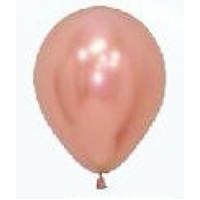 5" Chrome Rose Gold Balloons - Pk 50