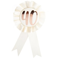 No. 40 Rose Gold Rosette