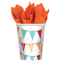 Barnyard Birthday 266ml Cups - Pk 8