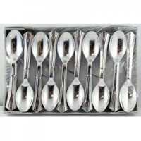 Silver Plastic Spoons 155mm - Box of 100