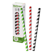 Biostraws - Jumbo Straws Pk 20