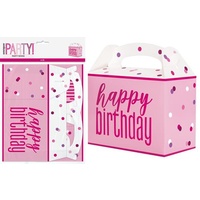 PINK H/B'DAY 6 PARTY BOXES*
