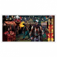 Creepy Carnival Side Show Horizontal Banner Plastic