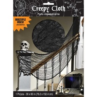 Black Gauze Halloween Decoration (152x76cm)