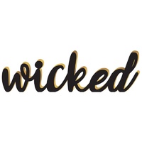 Wicked Standing Base Sign MDF