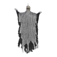 Medium Black Reaper Hanging Prop Decoration Fabric & Plastic NEW DESIGN