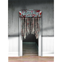 "NO ONE LEAVES!" Halloween Door Header Sign