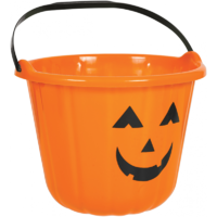 Pumpkin Bucket Favor Container Plastic