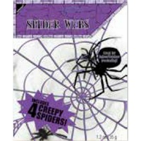 Small White Polyester Spider Web Decoration