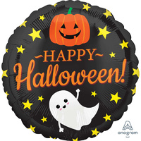 45cm Standard HX Happy Halloween Ghost, Pumpkin And Stars S40
