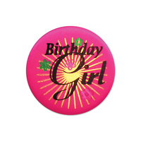 Birthday Girl Satin Button