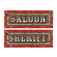 Saloon Sign Cutouts