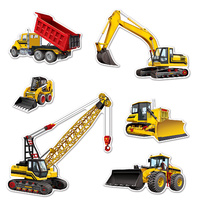 Construction Equipment Cutouts - Pk 6