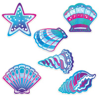 Seashell Cutouts - Pk 6