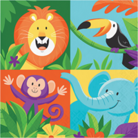 Jungle Safari 2ply Lunch Napkins - Pk 16