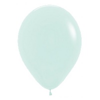 12" Pastel Matte Green Round Latex Balloons - Pk 25