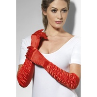 Adults' Long Red Temptress Gloves