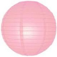 12cm Light Pink Paper Lanterns - Pk 2