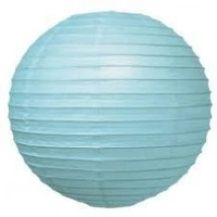 12cm Light Blue Paper Lanterns - Pk 2
