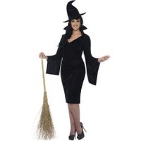 Adults Black Felt Witch Hat